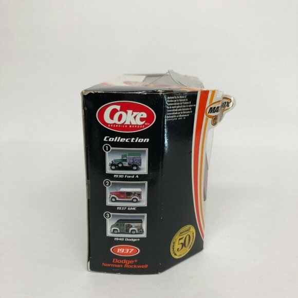 Matchbox Coca-Cola Collectibles 1937 Dodge Collectible Norman Rockwell 2001 NIB - Picture 2 of 8